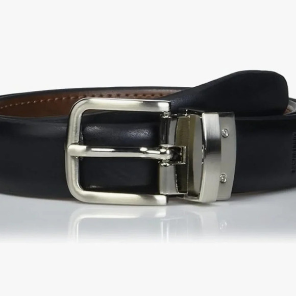 NWT Chaps Boys' Big Rerversible Belt, Rich Tan/Black, Extra Large (34-36) - Picture 2 of 2